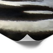 Zebra Lovers Kunstgeschenke Poster (Ecke)
