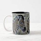 Zebra Lovers Kunstgeschenke Zweifarbige Tasse (Links)