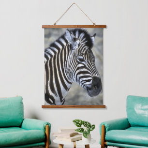 Zebra Lovers Kunstmuseum Wandteppich Mit Holzrahmen