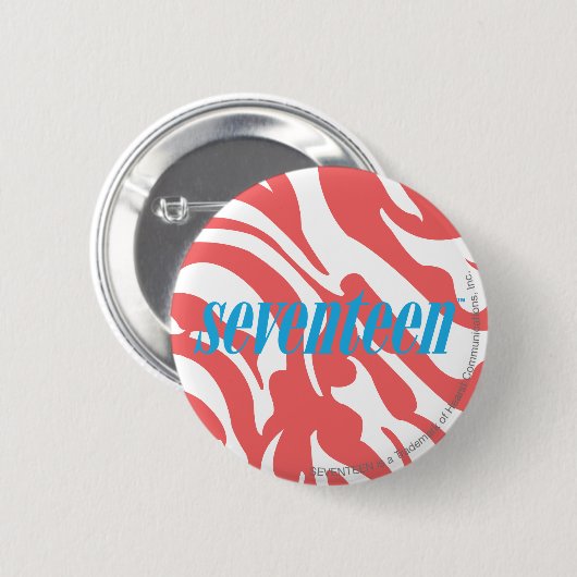 Zebra LtPink Button (Vorne & Hinten)