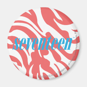 Zebra LtPink Magnet