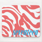 Zebra LtPink Mousepad (Vorne)
