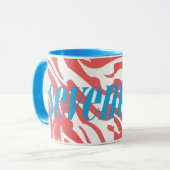 Zebra LtPink Tasse (Vorderseite Links)