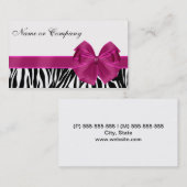 ZEBRA LUXUS VISITENKARTE (Vorne/Hinten)