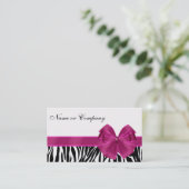 ZEBRA LUXUS VISITENKARTE (Stehend Vorderseite)