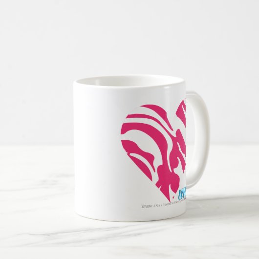 Zebra-Magenta 2 Kaffeetasse (VorderseiteRechts)