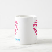 Zebra-Magenta 2 Kaffeetasse (Mittel)