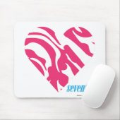 Zebra-Magenta 2 Mousepad (Mit Mouse)
