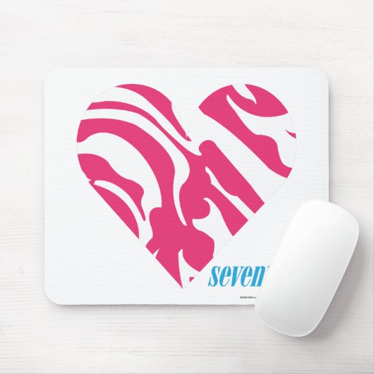 Zebra-Magenta 2 Mousepad (Mit Mouse)