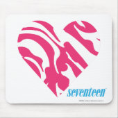Zebra-Magenta 2 Mousepad (Vorne)