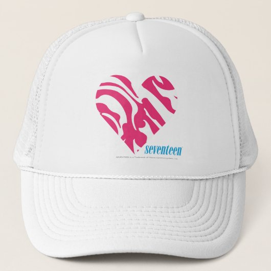 Zebra-Magenta 2 Truckerkappe (Vorderseite)