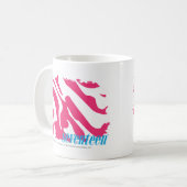Zebra-Magenta 3 Kaffeetasse (Vorderseite Links)