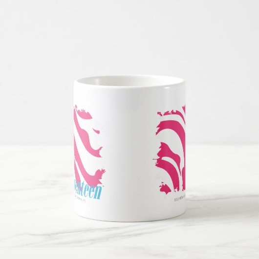 Zebra-Magenta 3 Kaffeetasse (Mittel)
