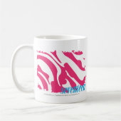 Zebra-Magenta 3 Kaffeetasse (Links)