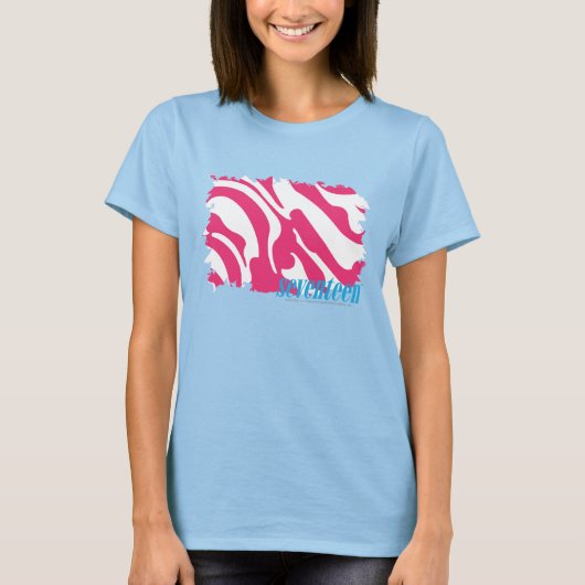 Zebra Magenta 3 T-Shirt (Vorderseite)