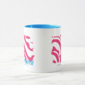 Zebra-Magenta 3 Tasse (Zentrum)