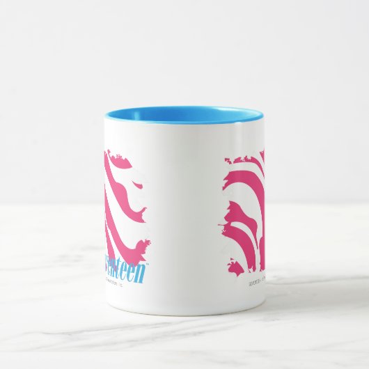 Zebra-Magenta 3 Tasse (Zentrum)
