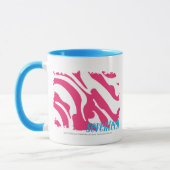 Zebra-Magenta 3 Tasse (Links)