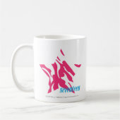 Zebra-Magenta 4 Kaffeetasse (Links)