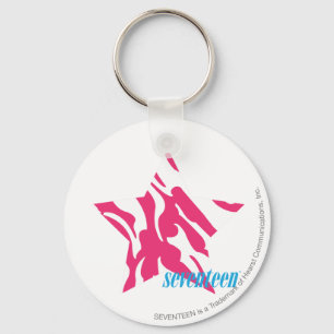 Zebra-Magenta 4 Schlüsselanhänger