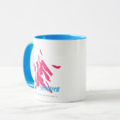 Zebra-Magenta 4 Tasse (Vorderseite Links)