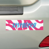 Zebra-Magenta Autoaufkleber (Auf Auto)