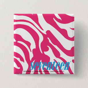 Zebra-Magenta Button