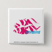 Zebra-Magenta Button (Vorderseite)