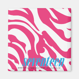 Zebra Magenta Magnet