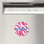 Zebra Magenta Magnet (In Situ (Geschirrspüler))