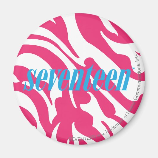Zebra Magenta Magnet (Vorne)