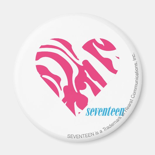 Zebra Magenta Magnet (Vorne)