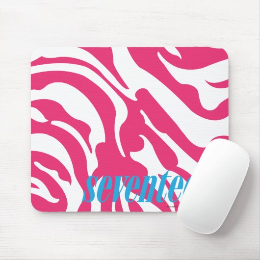 Zebra-Magenta Mousepad (Mit Mouse)
