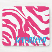 Zebra-Magenta Mousepad (Vorne)