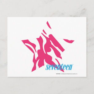 Zebra Magenta Postkarte