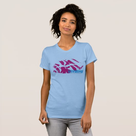 Zebra-Magenta T-Shirt (Vorne ganz)