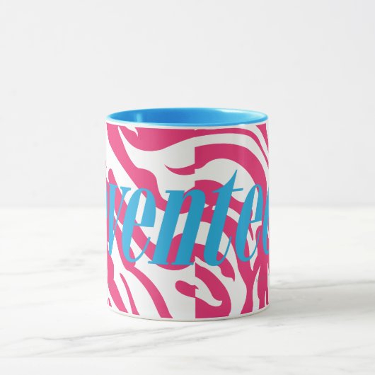 Zebra-Magenta Tasse (Zentrum)