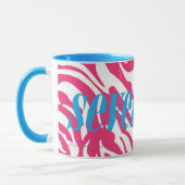 Zebra-Magenta Tasse (Links)