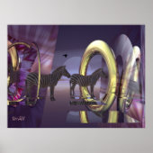 Zebra-Magie Poster (Vorne)