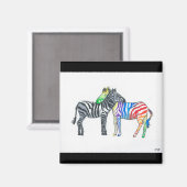 Zebra Magnet (Vorderseite/Rückseite)