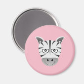 Zebra Magnet (Vorderseite/Rückseite)
