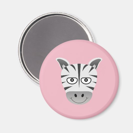 Zebra Magnet (Vorderseite/Rückseite)