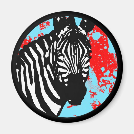 Zebra. Magnet (Vorne)