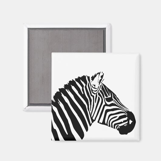 Zebra Magnet (Vorderseite/Rückseite)
