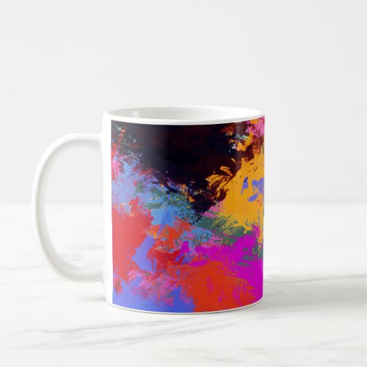 Zebra-Malerei Kaffeetasse (Links)