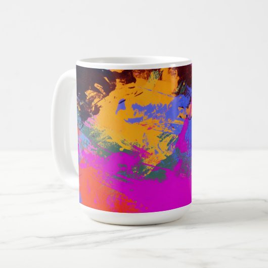 Zebra-Malerei Kaffeetasse (Vorderseite Links)