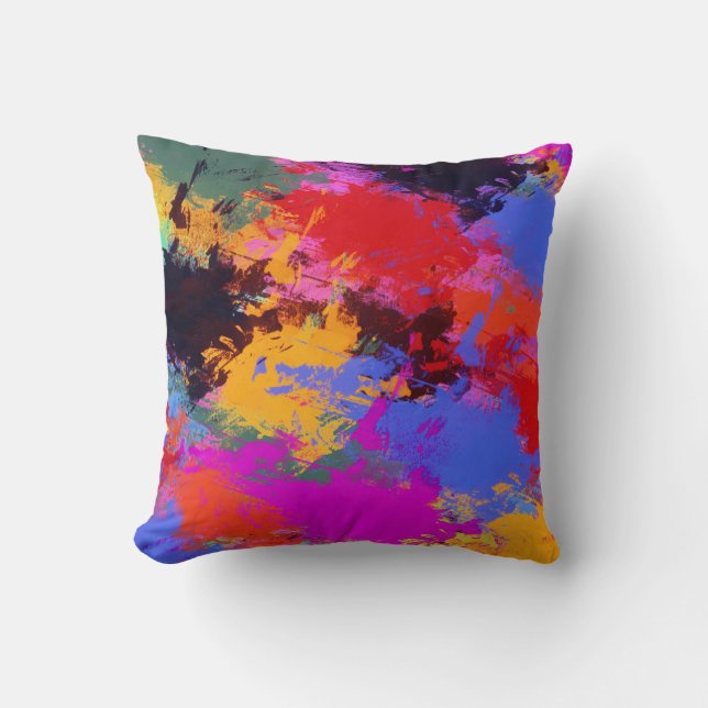 Zebra-Malerei Kissen (Vorderseite)