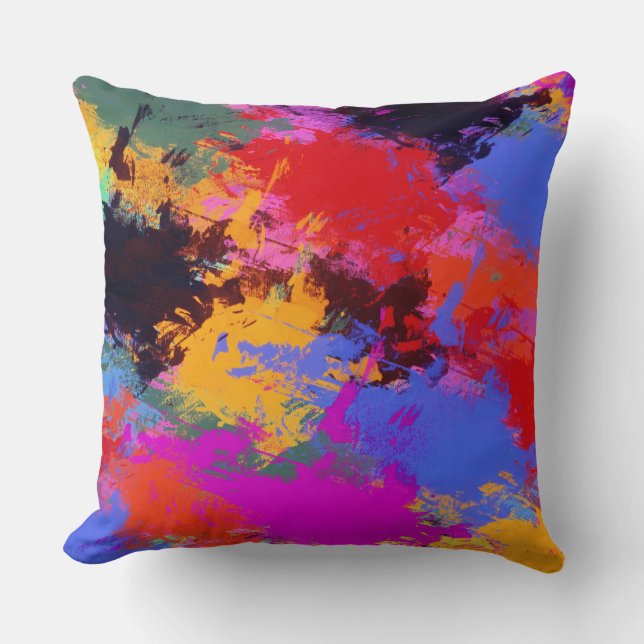 Zebra-Malerei Kissen (Vorderseite)