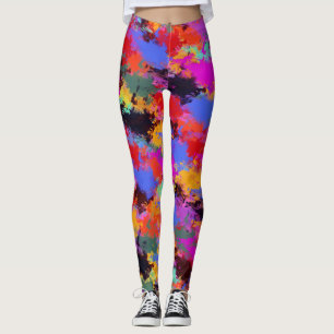 Zebra-Malerei Leggings