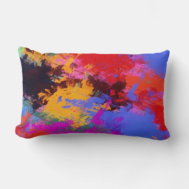 Zebra-Malerei Lendenkissen (Vorderseite)